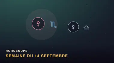 Vénus en Scorpion et Mercure en Balance, bandeau Horoscope